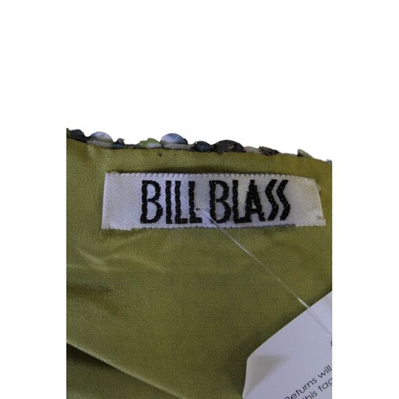 Bill Blass Womens Sequined Lined Round Neck Tank Top Blouse Green Size M - Picture 4 of 4
